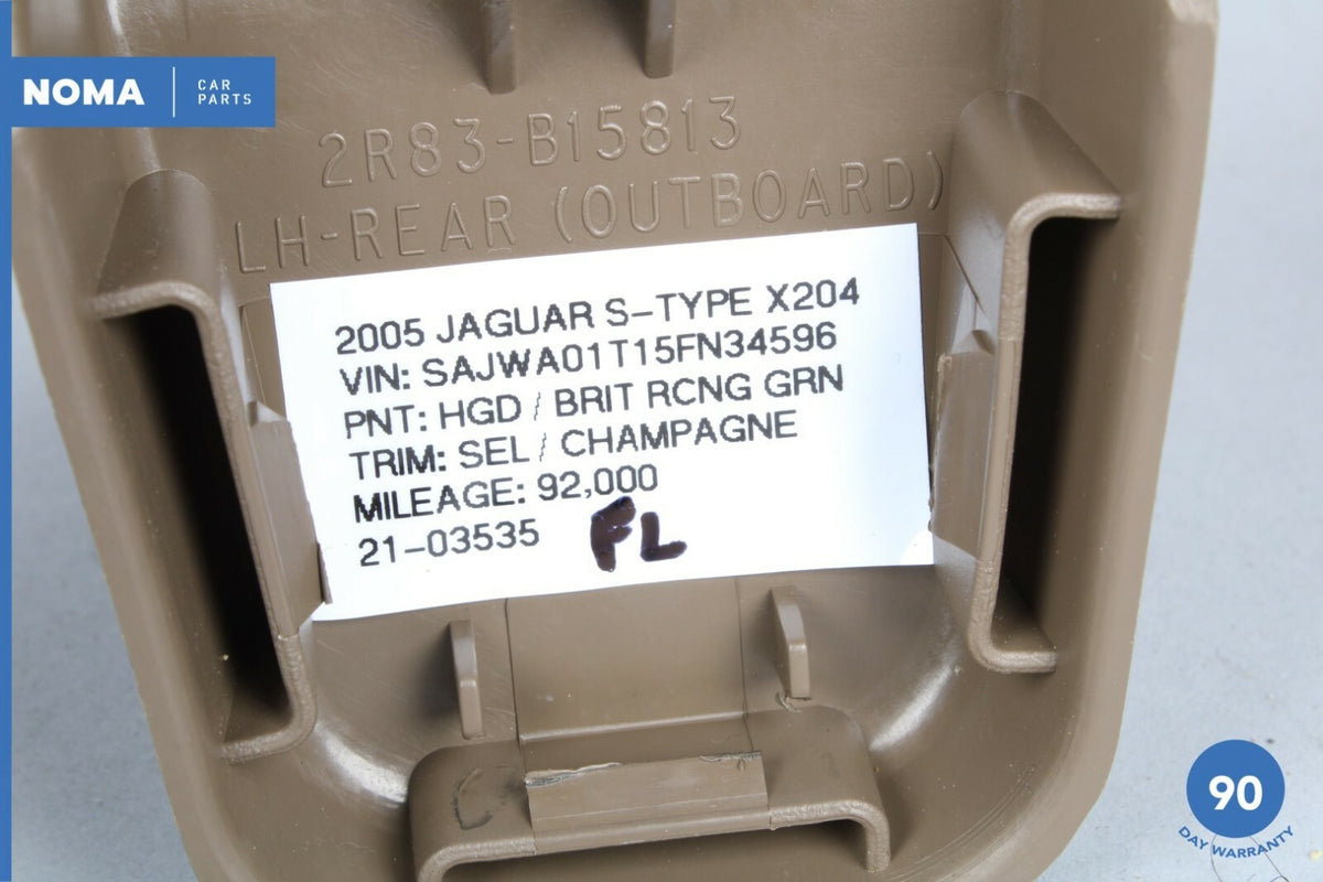 03-08 Jaguar S-Type X204 Front Left Seat Rail Catch Cover Trim Set of 2 AMB OEM - photo 8