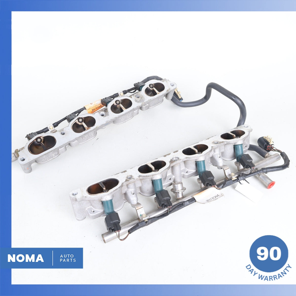 03-06 Jaguar X100 XKR S/C Induction Manifold Adaptor Set w/ Fuel Rail OEM 62k - photo 12