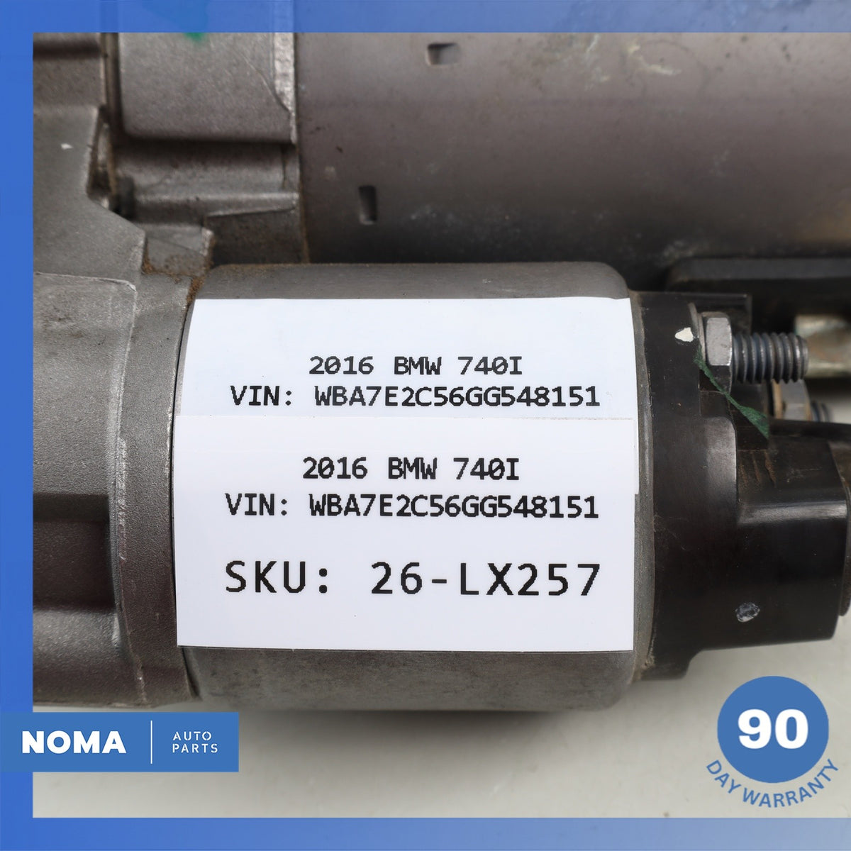 BMW G12 740i 3.0L Engine Starter Motor 8621840 OEM - photo 14