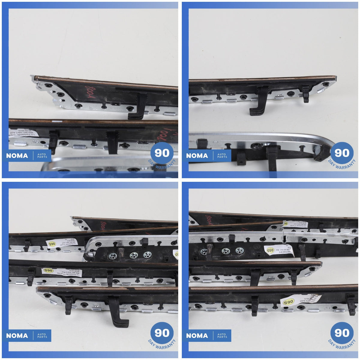 09-17 Audi 8RB Q5 SQ5 Front & Rear Interior Door Panel Molding Trim Wood Set OEM - photo 16