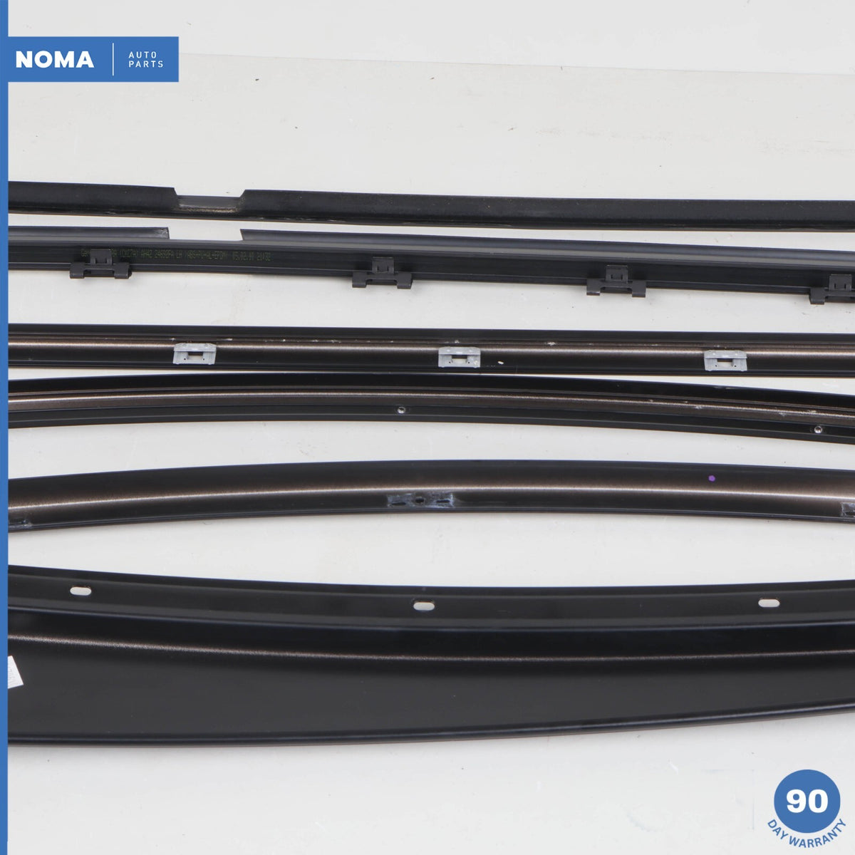 03-12 Range Rover L322 Rear Left Outer Door Window Molding Frame Set w/ Seal OEM - photo 7