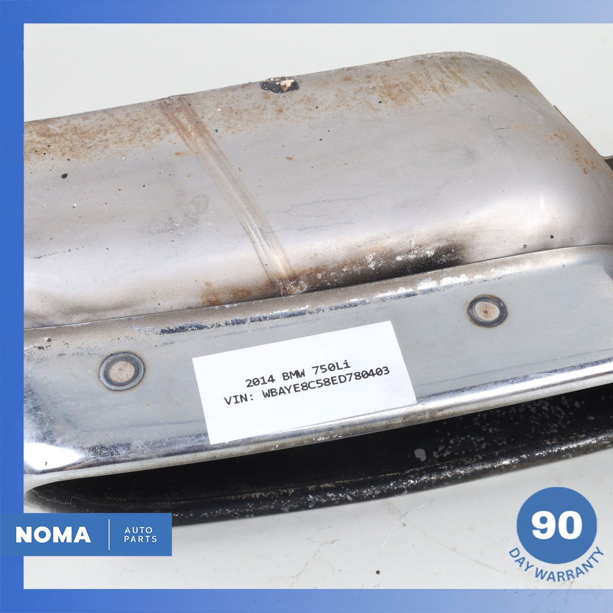 BMW F02 750i 740i Rear Left & Right Side Exhaust Muffler Tip Set OEM - photo 21