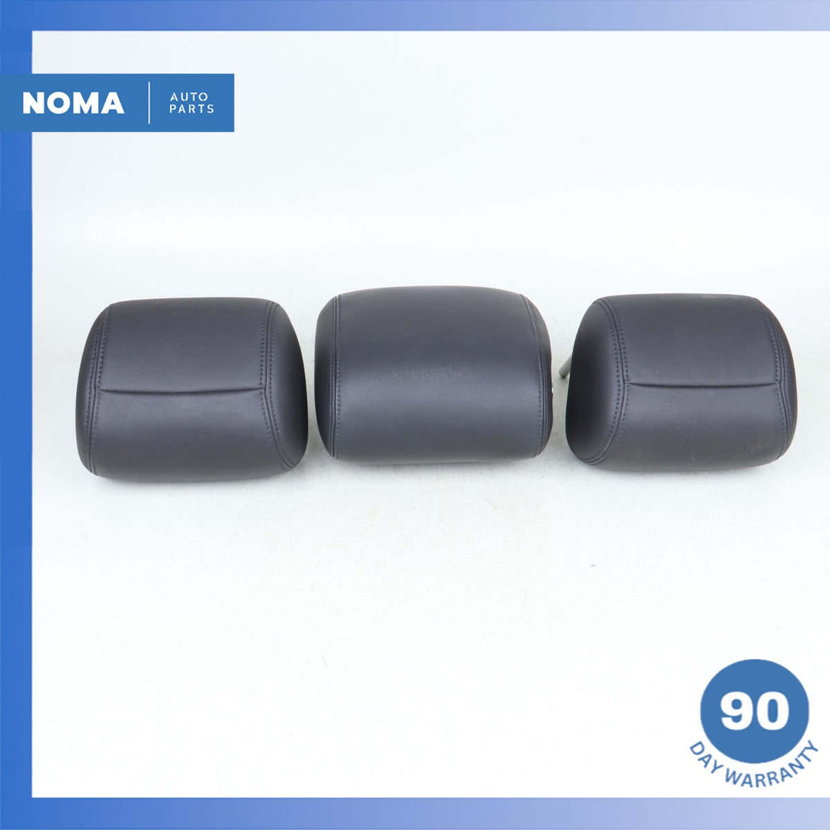 12-15 Jaguar X250 XF XFR Rear Seat Headrest Head Rest Set of 3 Black OEM - photo 8