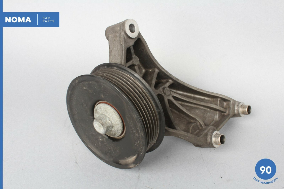10-15 Jaguar XF X250 Engine Motor Lower Belt Idler Pulley Bracket w/ Pulley OEM - photo 6