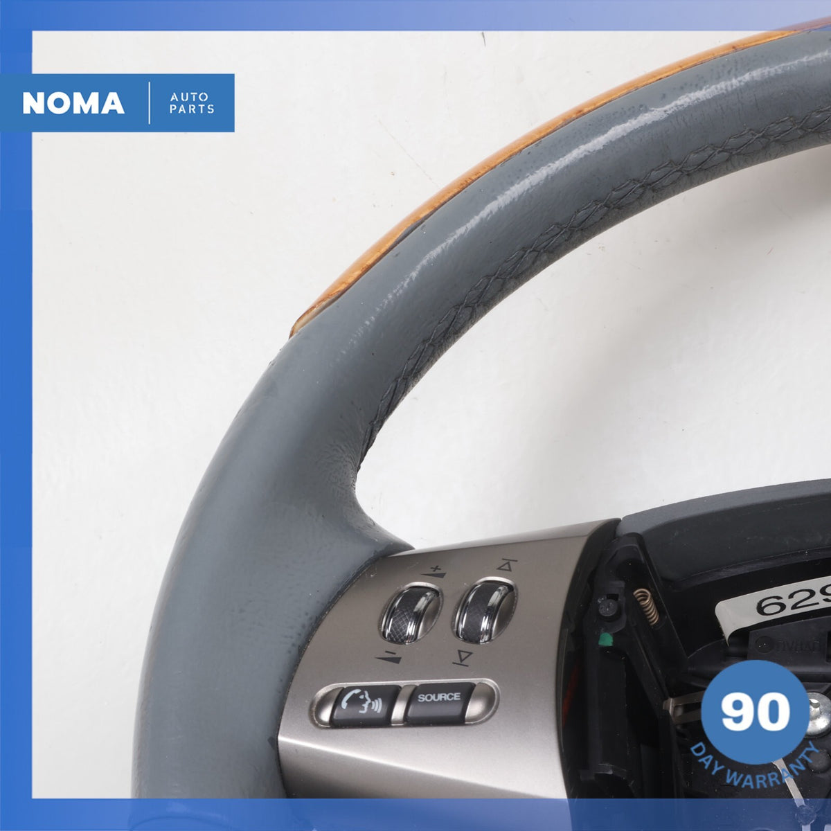07-09 Jaguar X150 XK XKR Steering Wheel w/ Paddle Shifters Blue OEM - photo 7