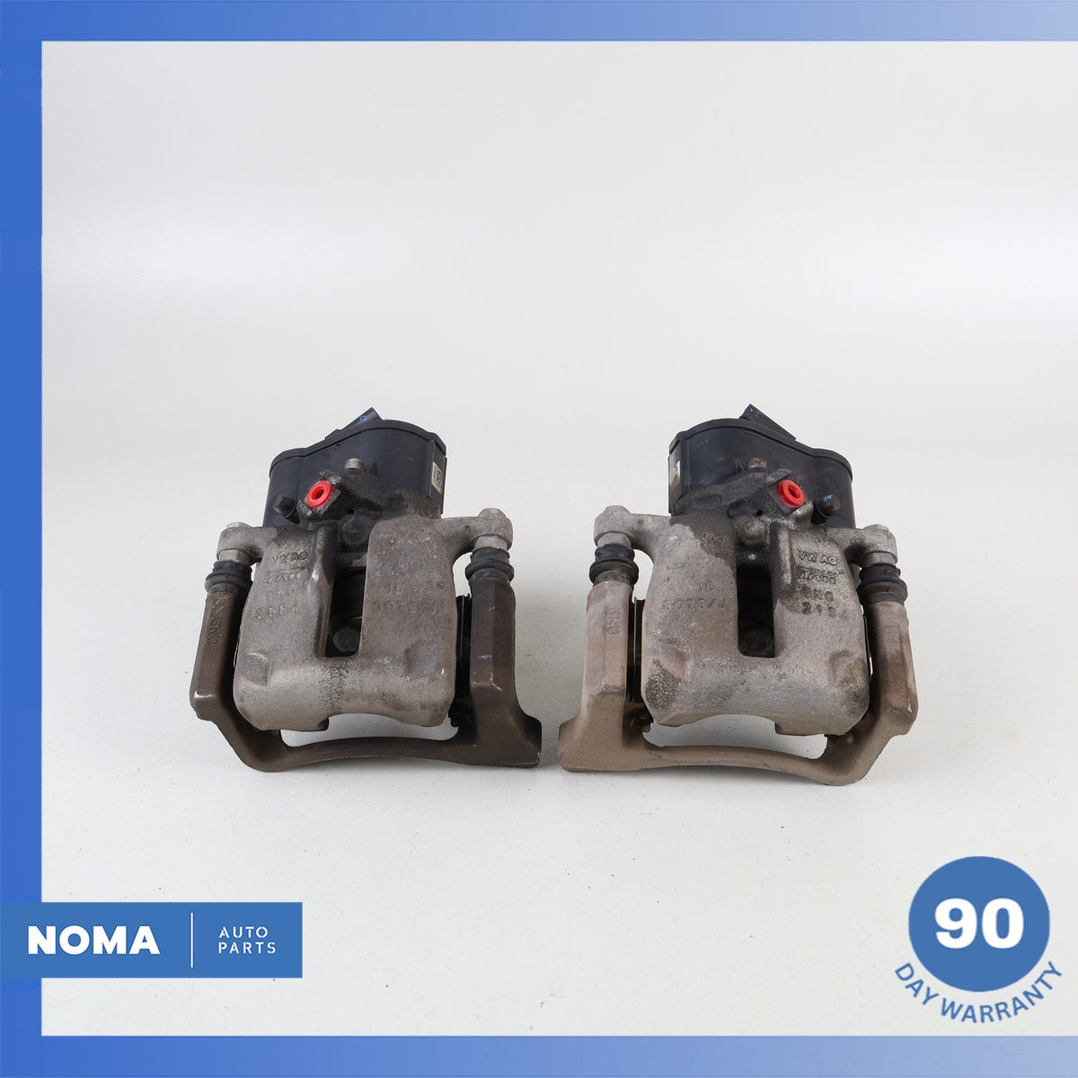 2015 Audi 8UB Q3 Rear Brake Caliper Cover Set w/ Actuator 5N0615403 OEM - photo 2