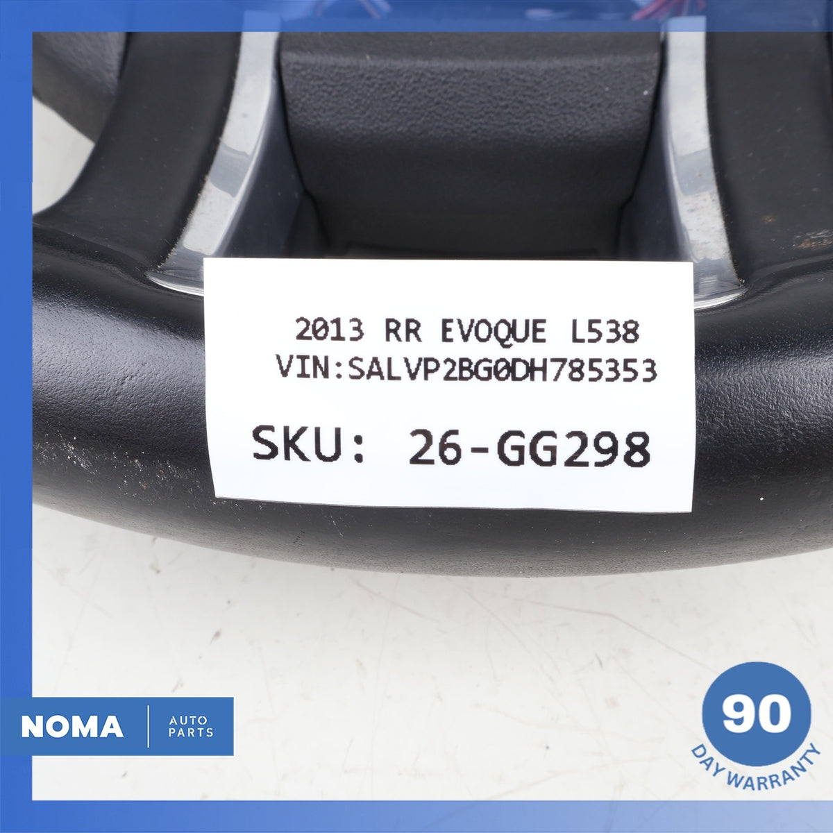 12-19 Land Rover Range Rover Evoque L538 Steering Wheel Black OEM - photo 15