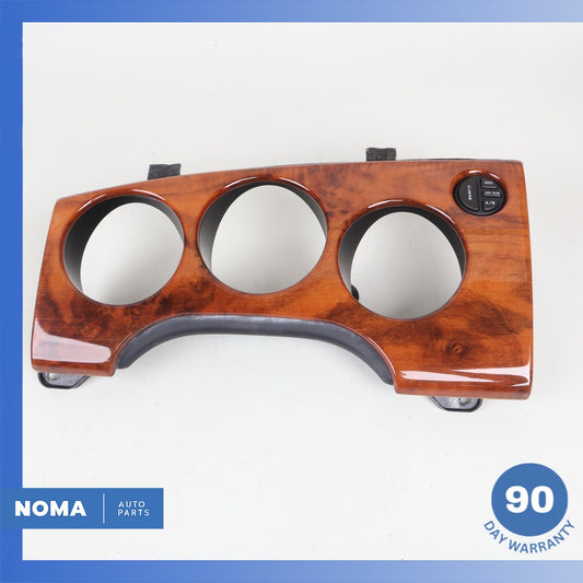 97-06 Jaguar X100 XK8 Left Side Dash Instrument Cluster Bezel w/ Switch Wood OEM - photo 1