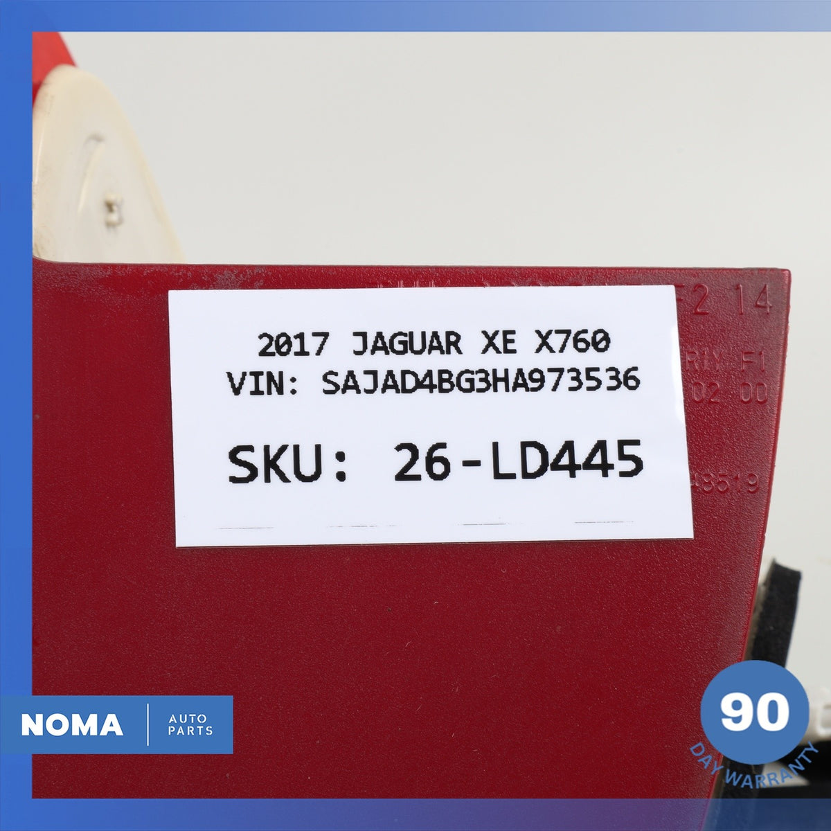 17-19 Jaguar X760 XE Rear Left Side Inner Tail Light Lamp GX7315K273AG OEM - photo 18