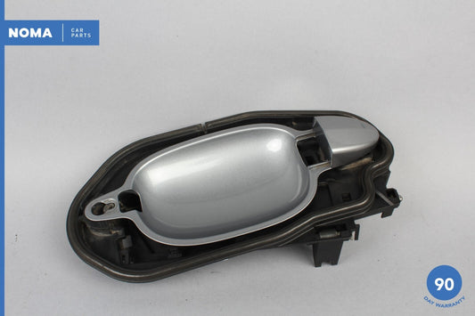 04-07 BMW 530i E60 Front Right Side Exterior Door Handle Bezel Silver Gray OEM - photo 1