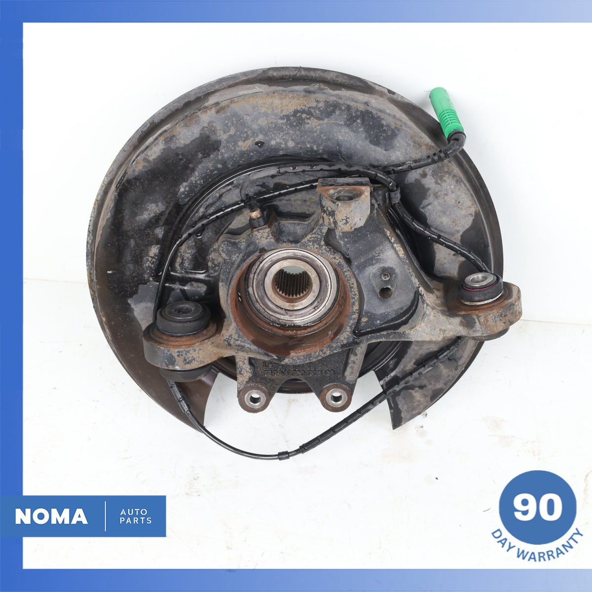 03-09 Land Rover Range Rover L322 Rear Left Spindle Knuckle Hub w/ Shield OEM - photo 7