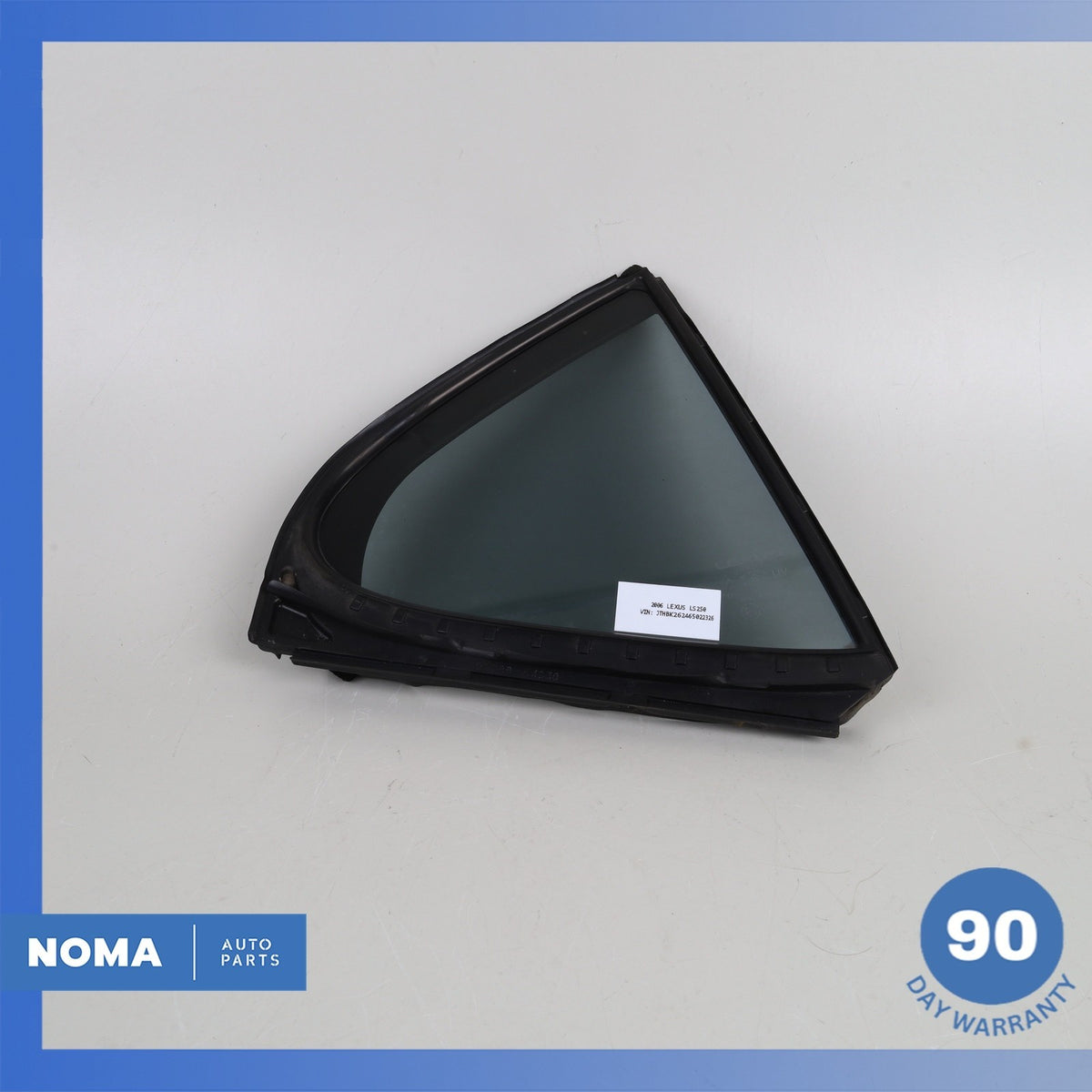 Lexus GSE20R IS250 IS350 ISF Rear Right Quarter Panel Glass 68123-53090 OEM - photo 1