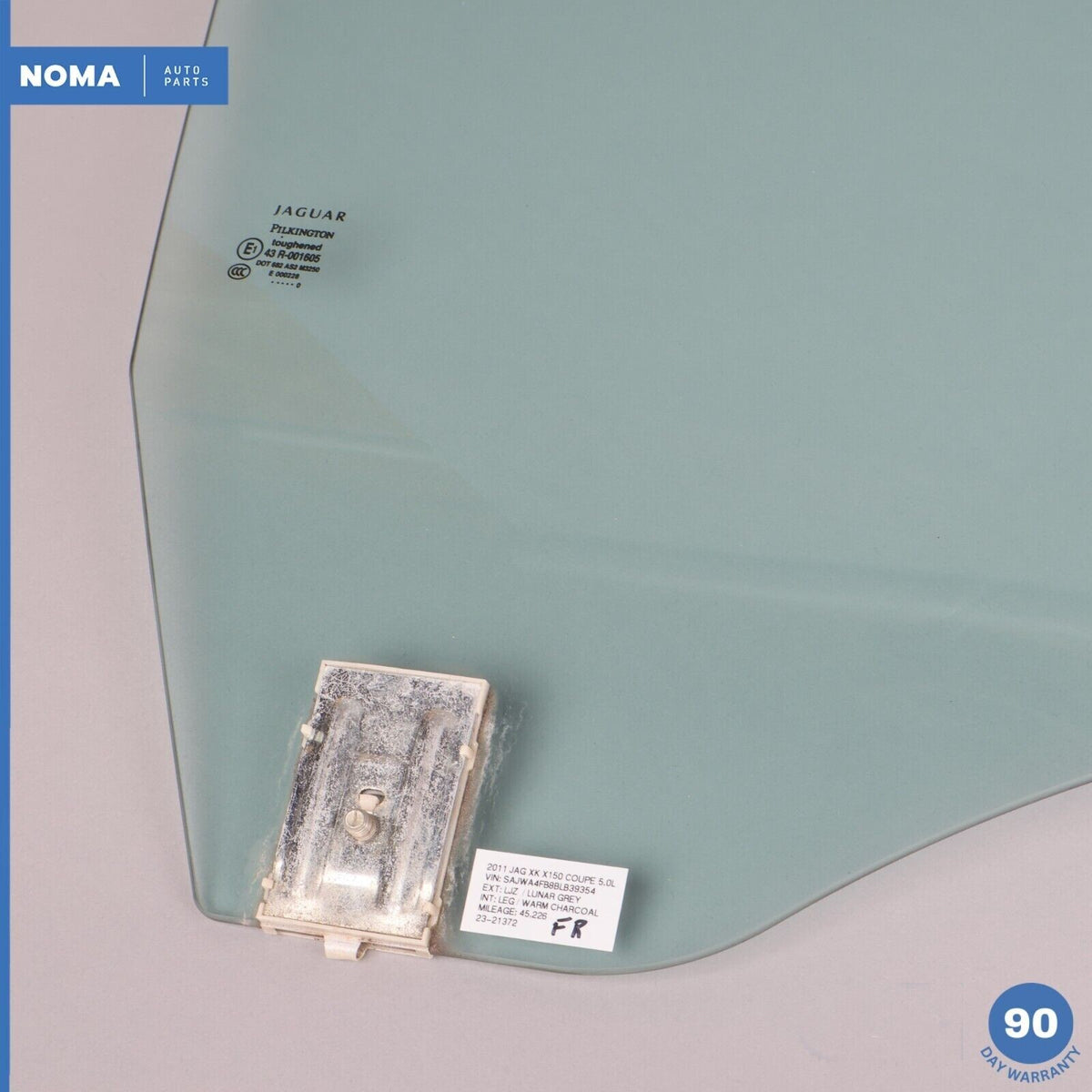 07-15 Jaguar X150 XK XKR XKR-S Front Right Passenger Side Door Window Glass OEM - photo 6