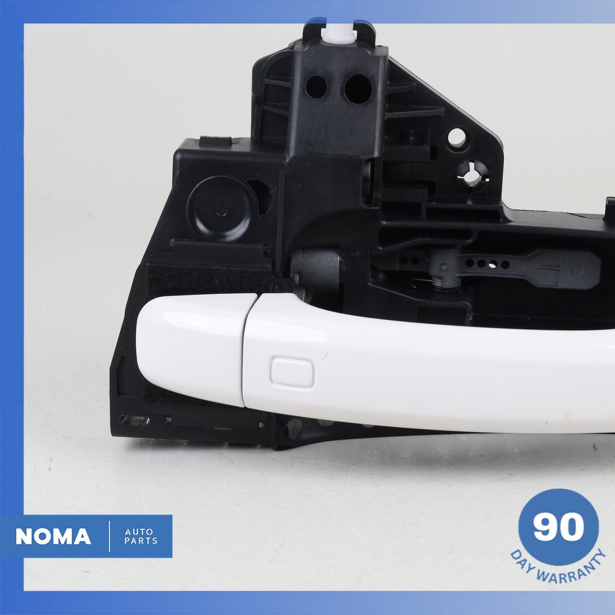 Audi 8U Q3 Rear Left Driver Side Exterior Door Handle w/ Bracket White OEM - photo 4