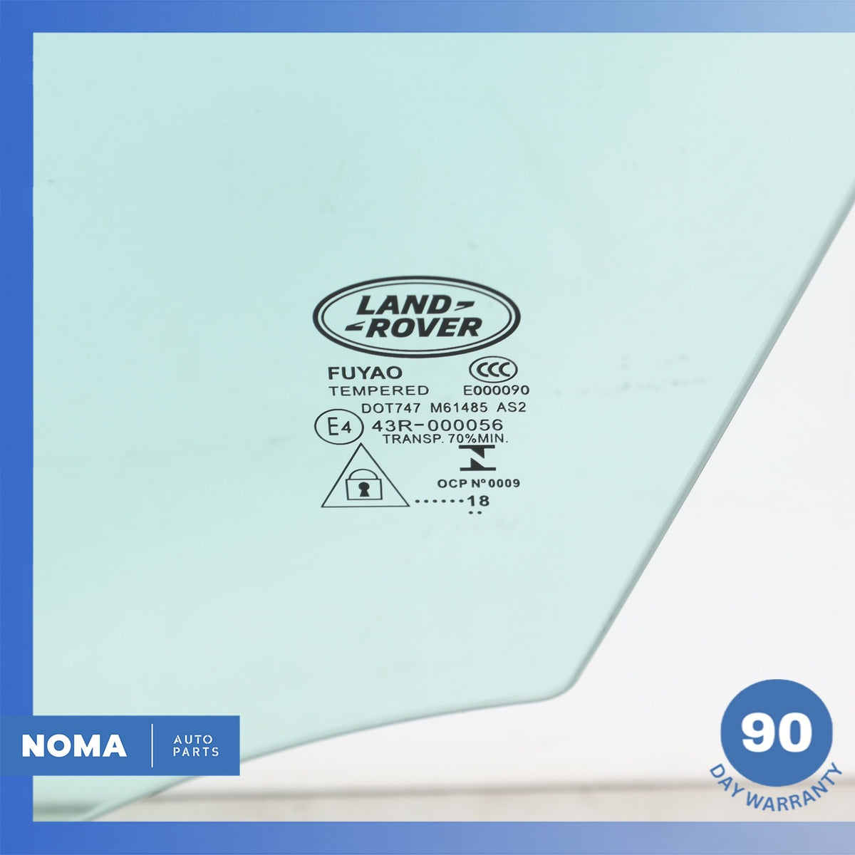 18-23 Range Rover L560 Velar Front Left Driver Side Door Window Glass OEM - photo 6