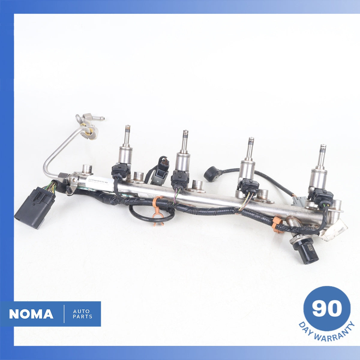 14-17 RR Evoque L538 2.0 Engine Motor Fuel Injector Rail w/ Injectors OEM - photo 11