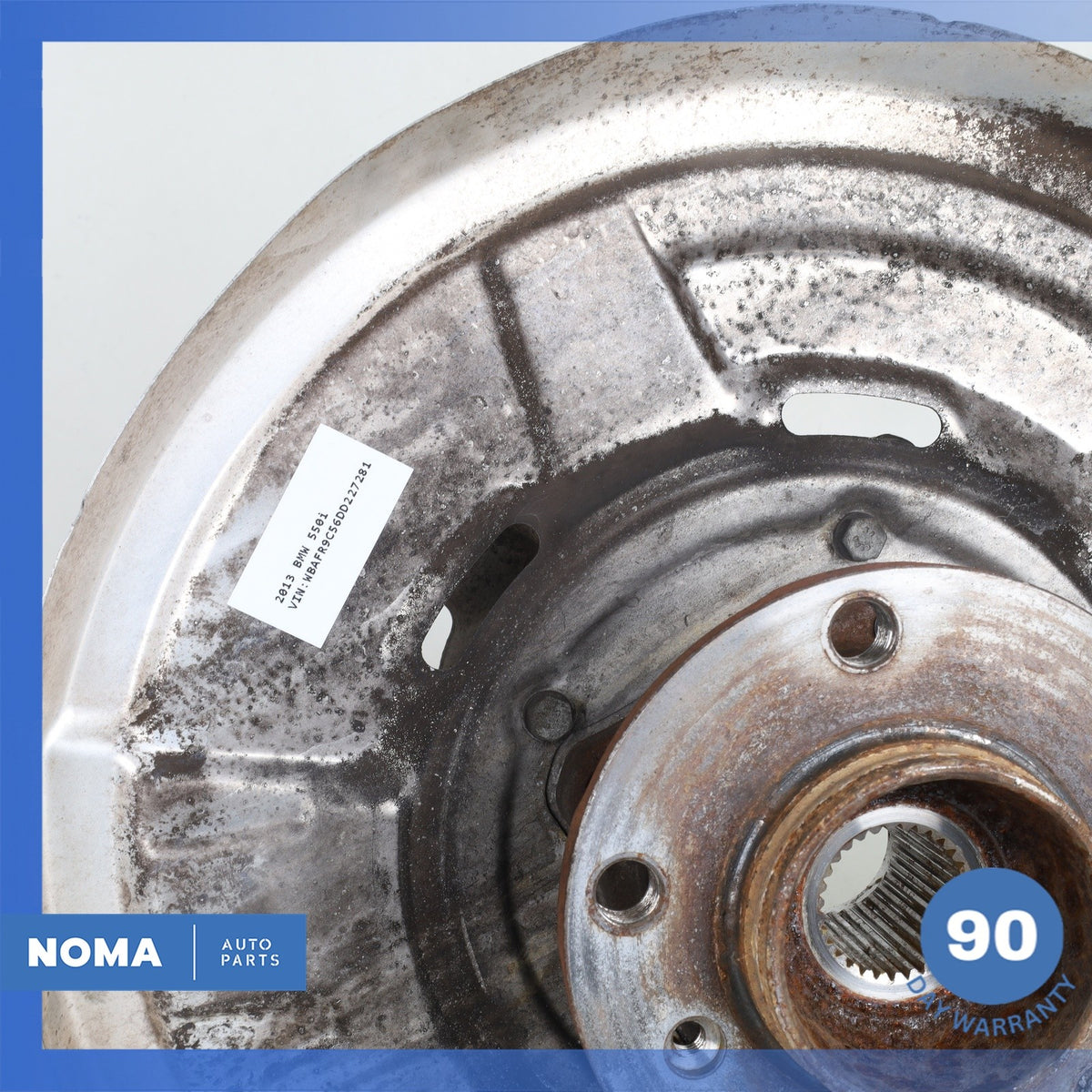 BMW F10 550i Rear Right Passenger Side Spindle Knuckle Hub w/ Shield OEM - photo 4