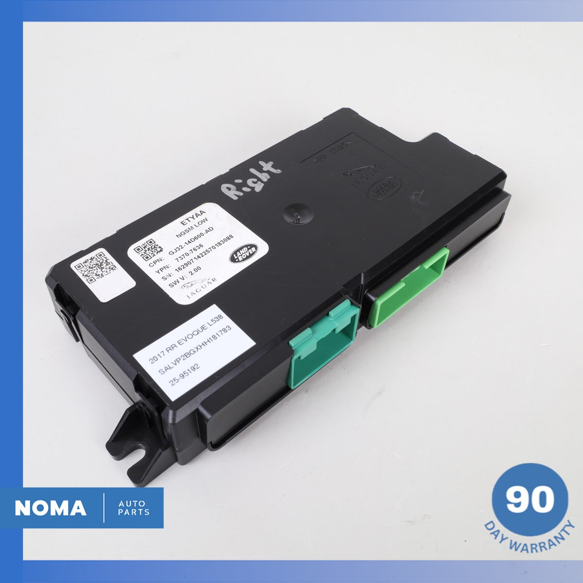2017 Range Rover Evoque L538 Left or Right Seat Control Module GJ3214D600AD OEM - photo 1