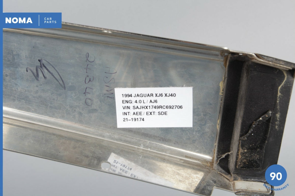 88-94 Jaguar XJ6 XJ40 Right Passenger Side Exterior B Pillar Molding Chrome OEM - photo 12