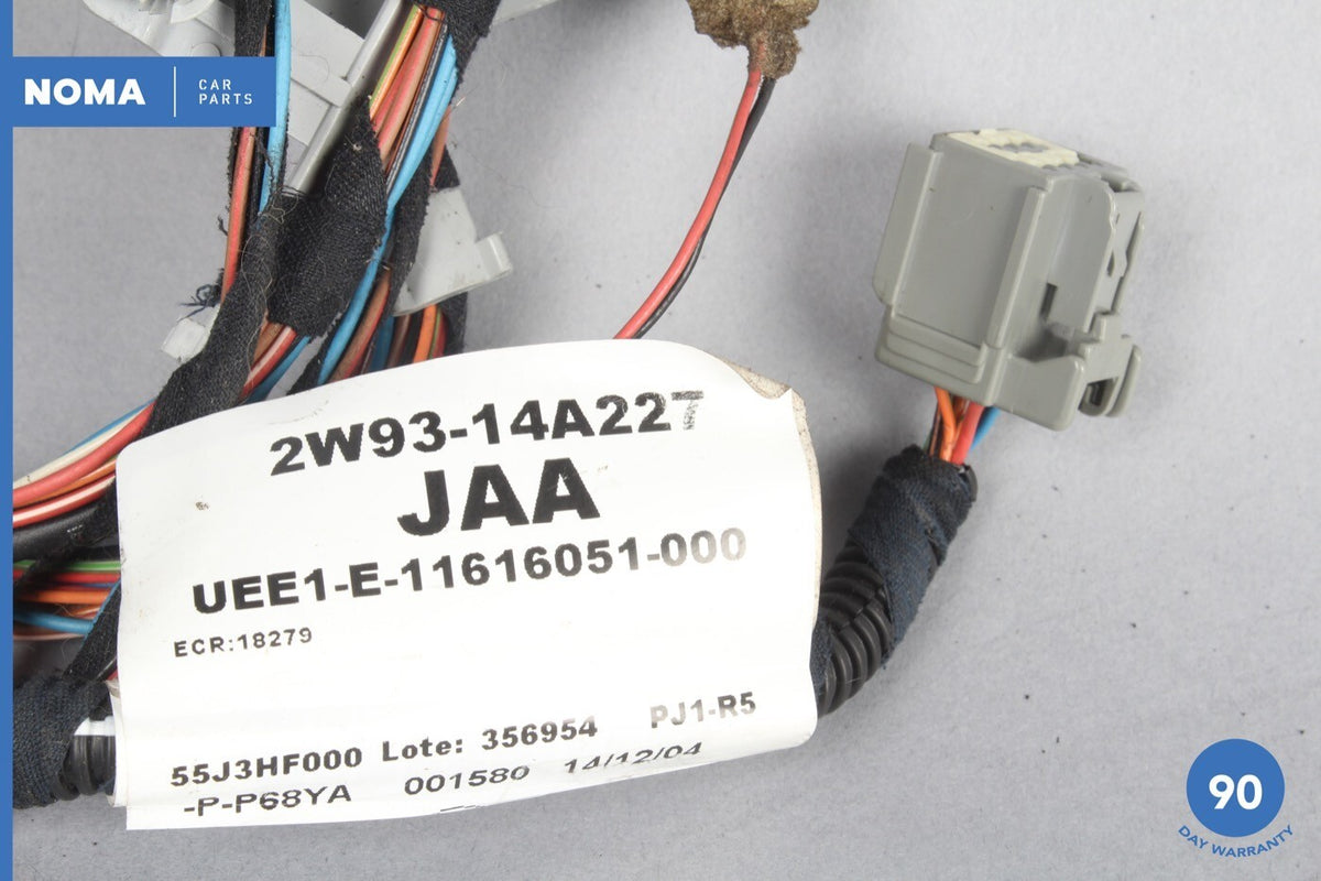 2005 Jaguar XJR XJ8 VDP X350 Rear Trunk Lid Wire Harness 2W9314A227JAA OEM - photo 2