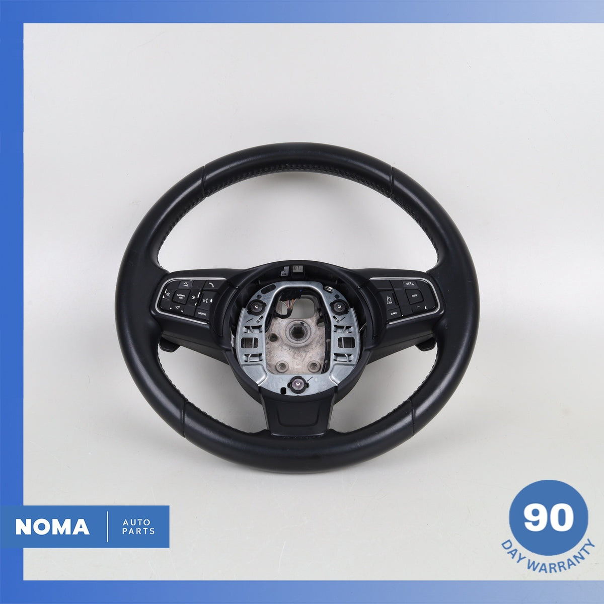 16-21 Jaguar X760 XE XF F-Pace Steering Wheel w/ Paddle Shifters Black OEM - photo 2