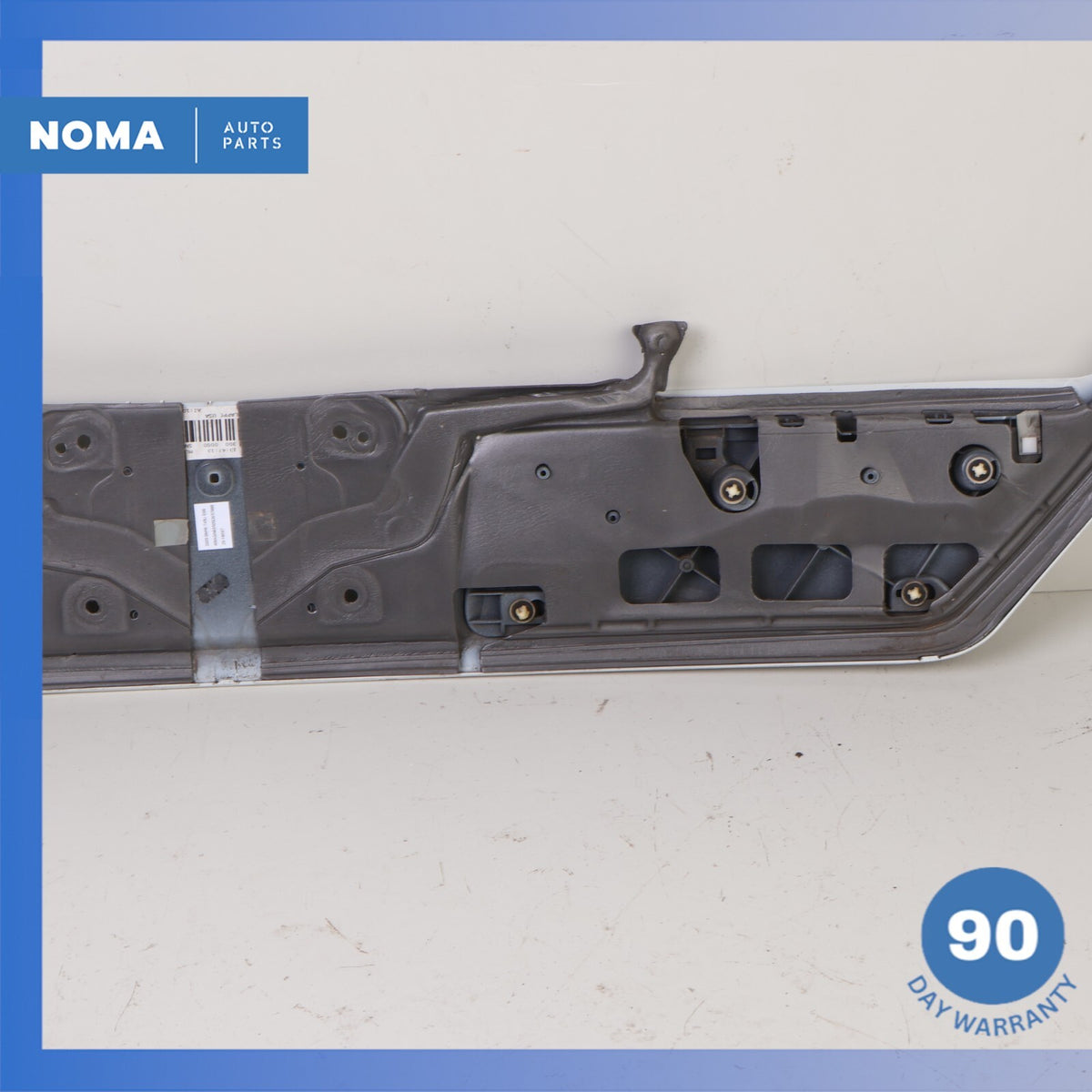 02-05 BMW E66 745Li Rear Trunk Lid License Plate Trim Panel White OEM - photo 9