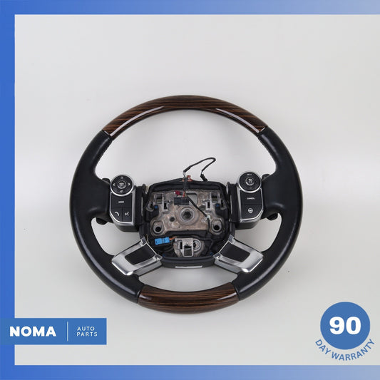 13-22 Land Rover Range Rover L405 Leather Steering Wheel Heated w/ Switches OEM - photo 1