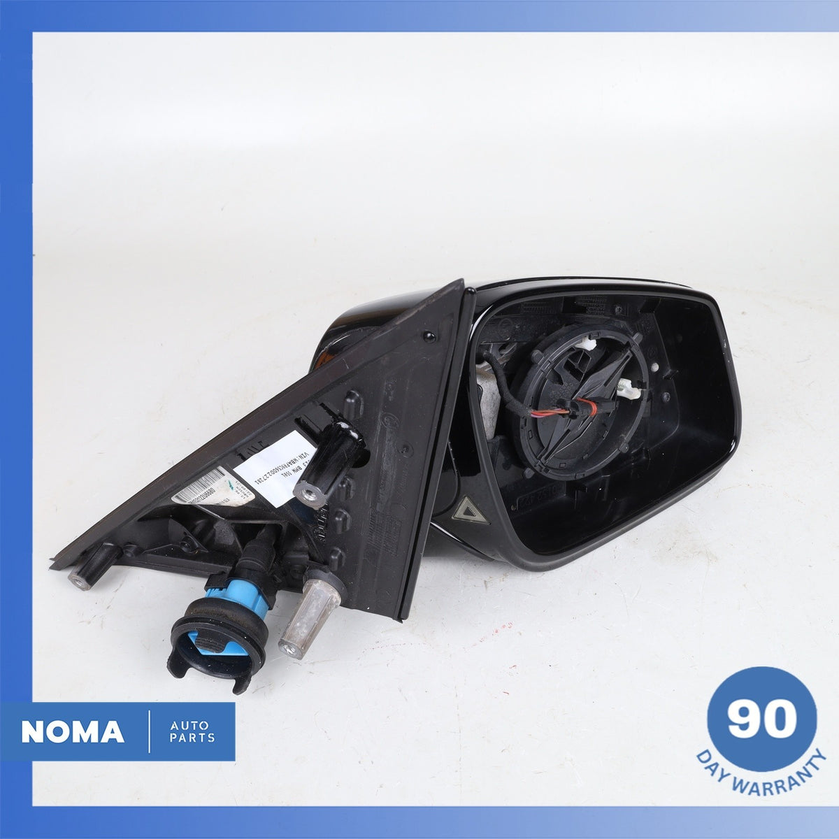 11-13 BMW F10 550i 535i 528i Right Rear View Door Mirror w/ Camera Black OEM - photo 2