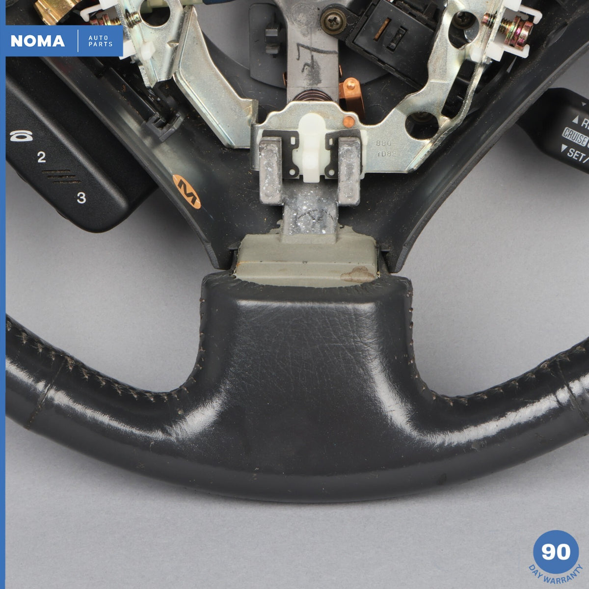 99-03 Lexus RX300 XU10 LHD 3 Spoke Leather Steering Wheel w/ Switch Gray OEM - photo 2