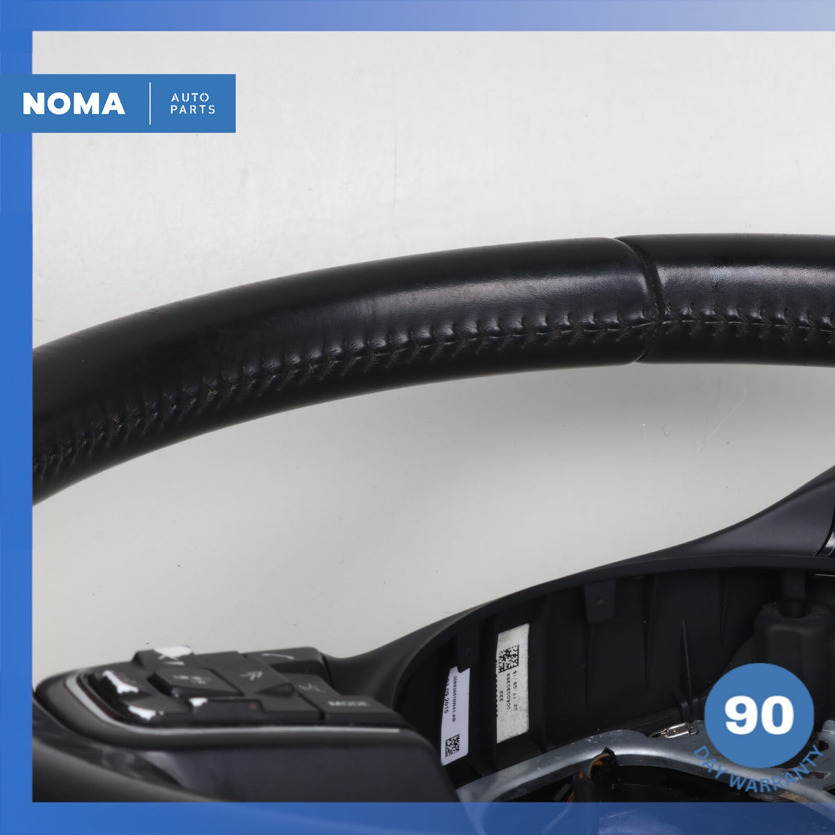 16-21 Jaguar X260 XF XE F-Pace Steering Wheel w/ Paddle Shifters Black OEM - photo 14
