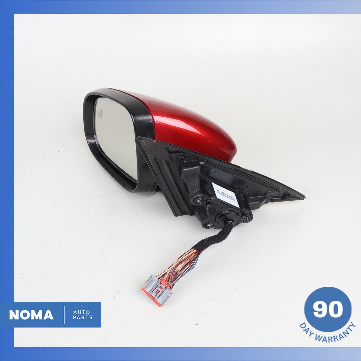 10-19 Jaguar X351 XJ XJR Left Side Rear View Door Mirror w/ Blind Spot Red OEM 7 - photo 2