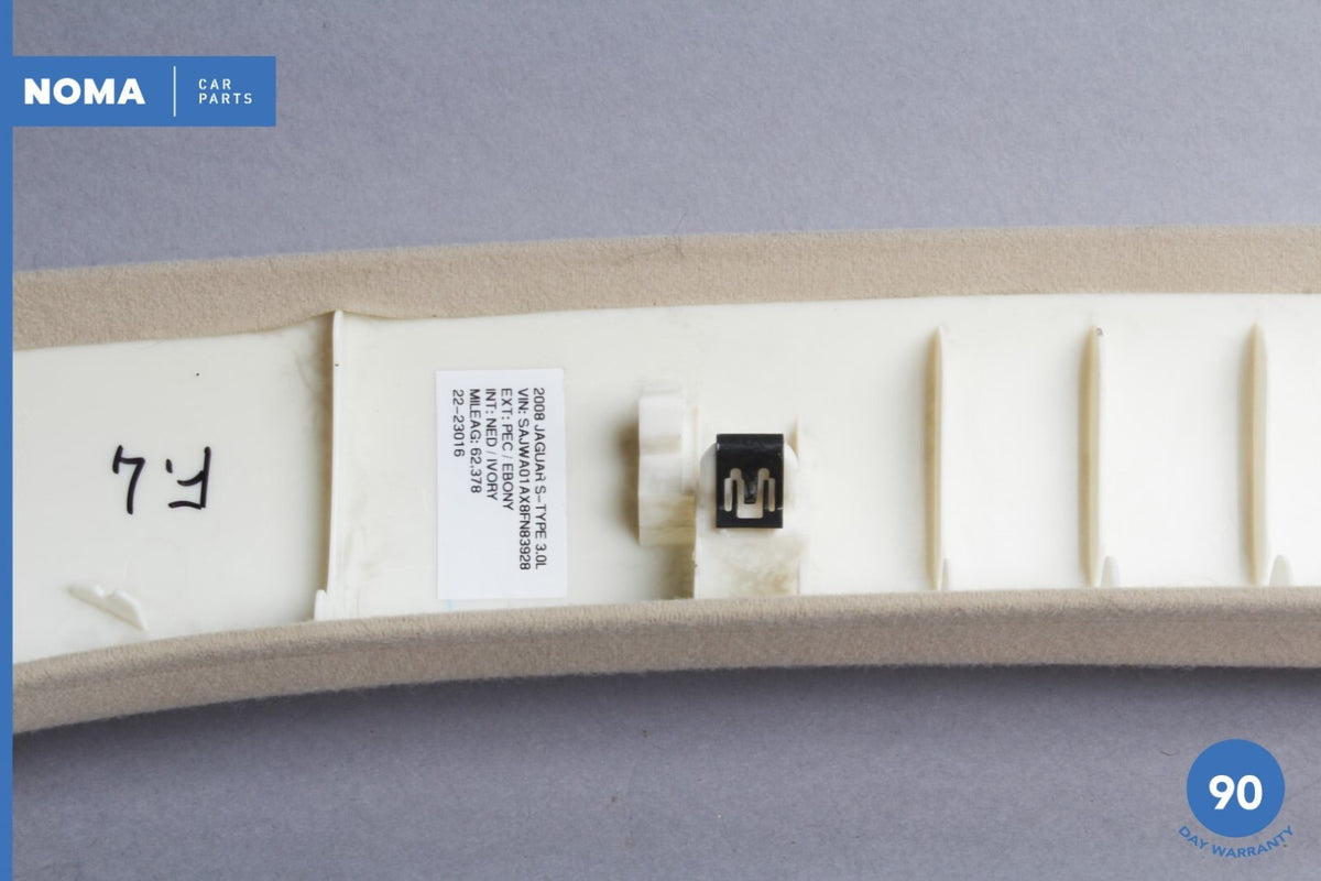 05-08 Jaguar S-Type X204 Front Left Driver Side A Pillar Cover Trim SEL OEM - photo 7