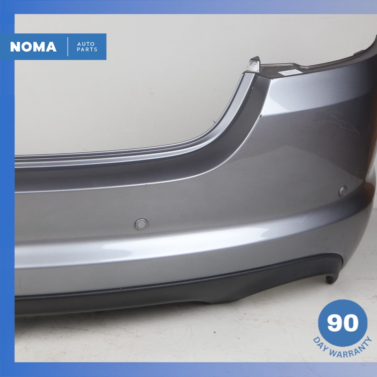 12-15 Jaguar X250 XF Base Rear Bumper Cover Assembly w/Park Assist Grey OEM - photo 8