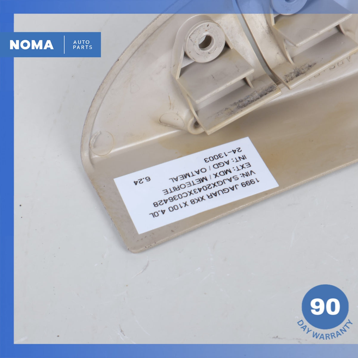 1999 Jaguar X100 XK8 Rear Left Shoulder Seat Belt Trim Bezel Beige OEM - photo 12