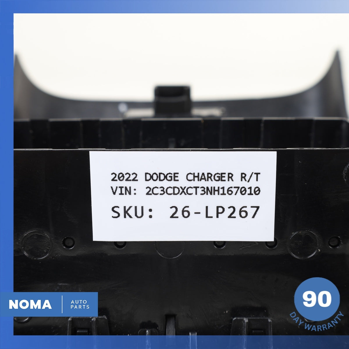 Dodge LD Charger Rear Center Console A/C Vent Cover Panel Trim Black OEM 74k - photo 20