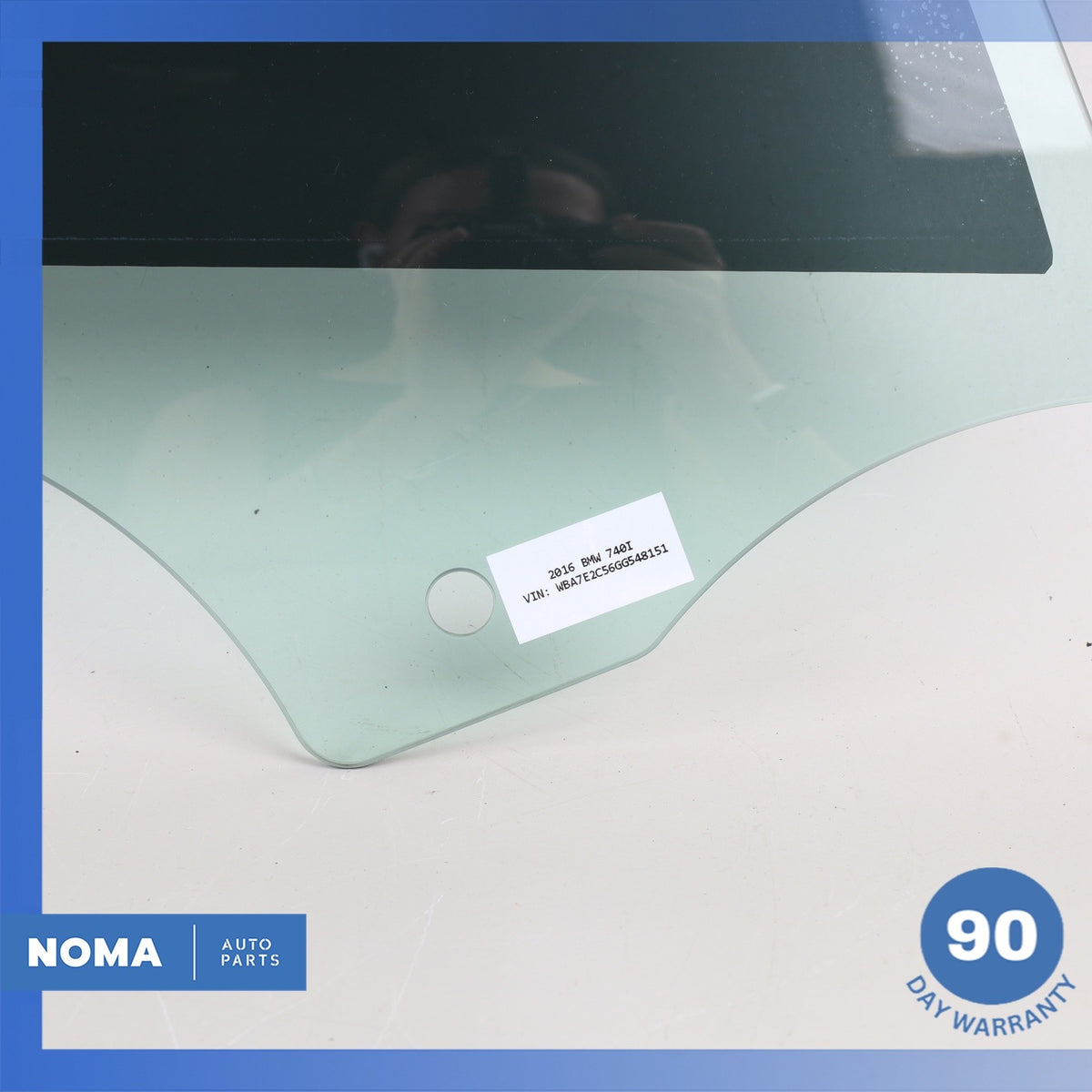 16-22 BMW G12 740i 750i Front Right Side Door Window Glass 51337337982 OEM - photo 2