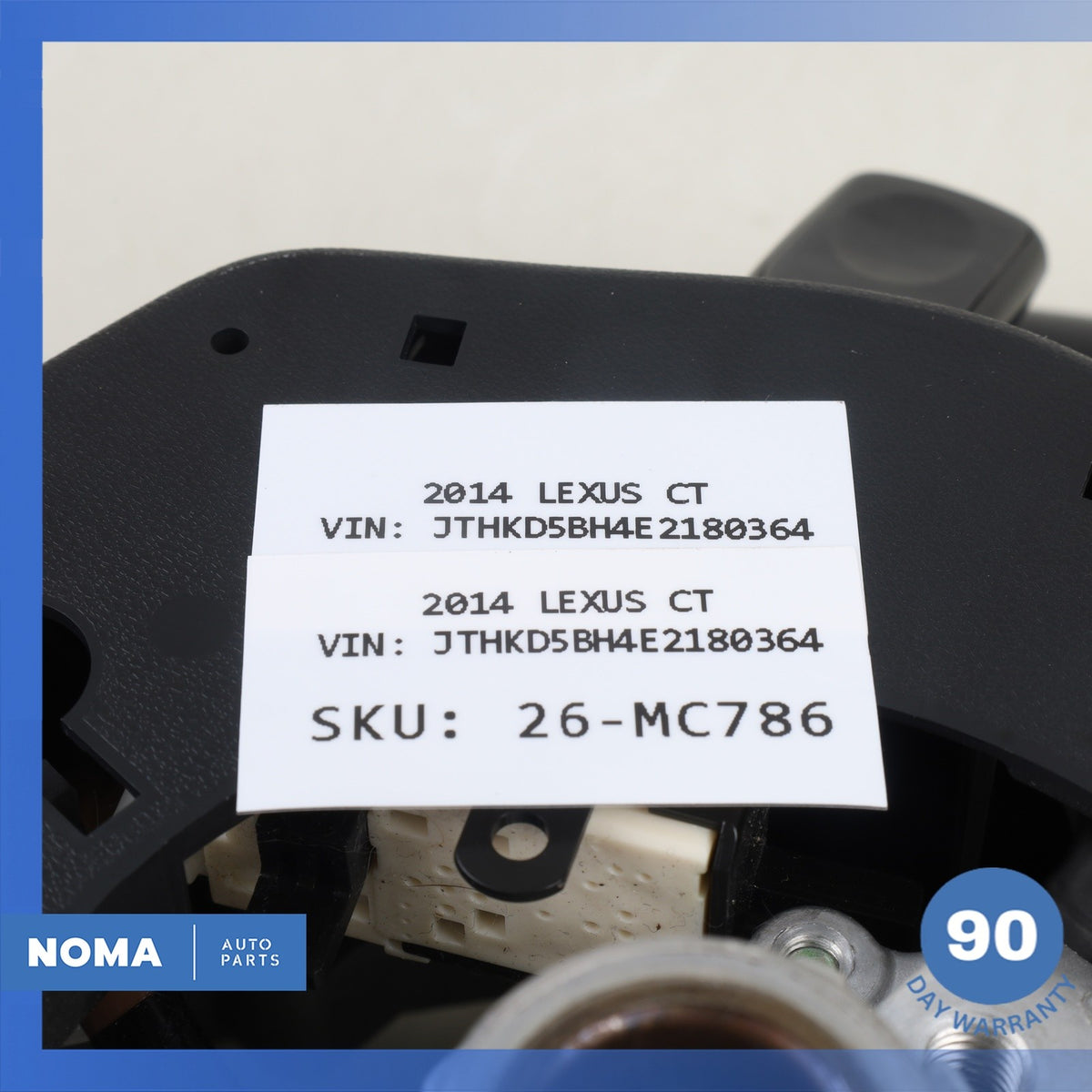 14-17 Lexus ZWA10 CT200h Leather Steering Wheel w/ Switches Black OEM - photo 19