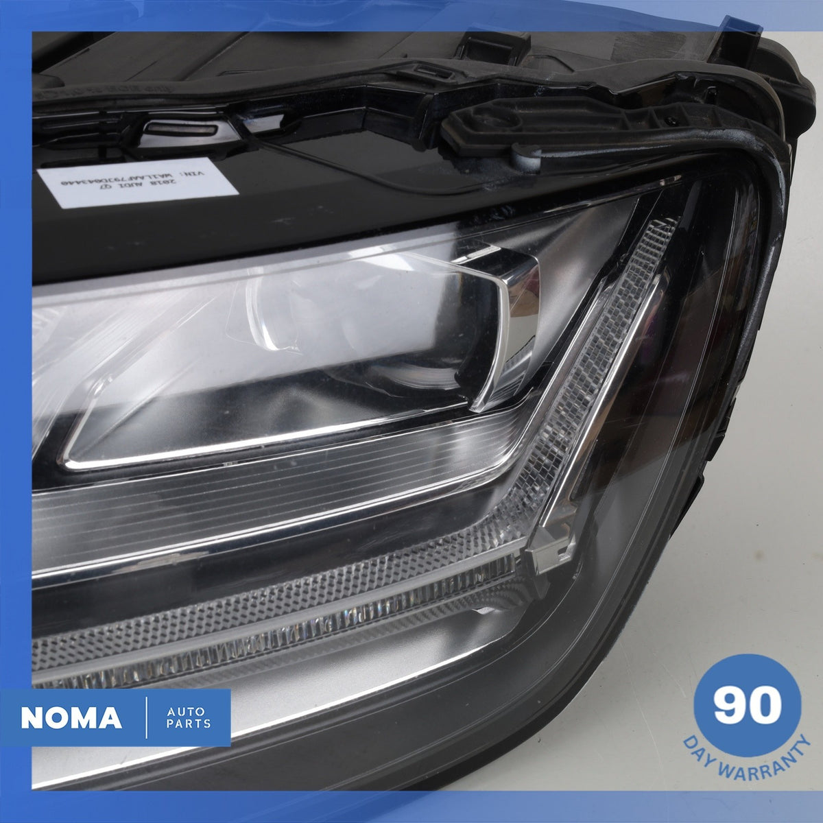 17-19 Audi 4M Q7 LED Headlight Head Light Lamp Left 4M0941773B OEM - photo 3
