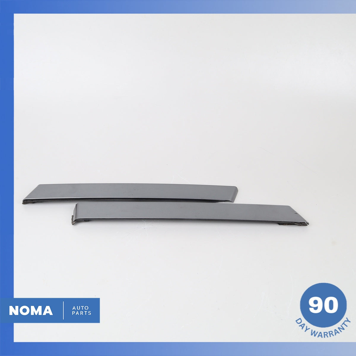 14-22 Land Rover Front Left & Right Door Upper Trim Insert Set Aluminium OEM - photo 1