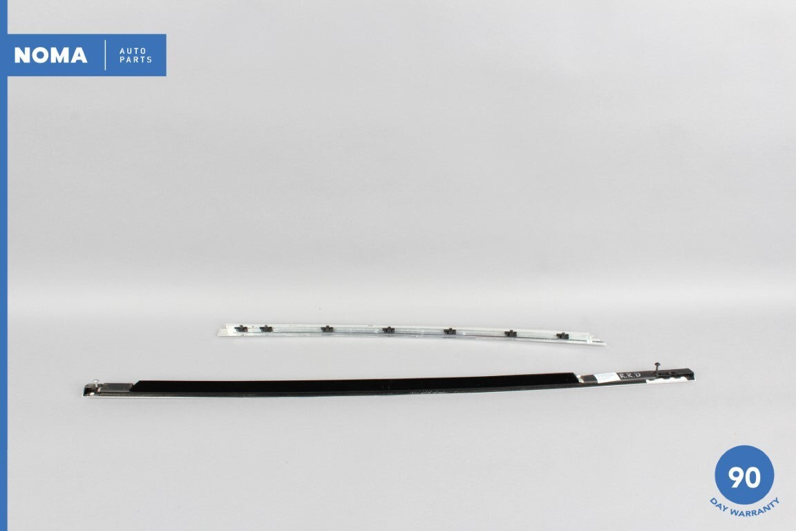 10-19 Jaguar XJL X351 LWB Rear Right Side Door Exterior Window Molding Set OEM - photo 5