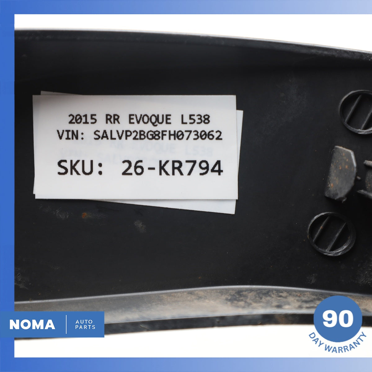 12-19 LR Range Rover Evoque L538 4DR Rear Left Driver Wheel Arch Molding OEM - photo 13