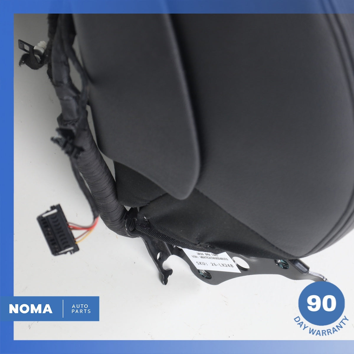 16-19 BMW G12 740i 530e Front Right Passenger Seat Upper Cushion Black OEM 76k - photo 12
