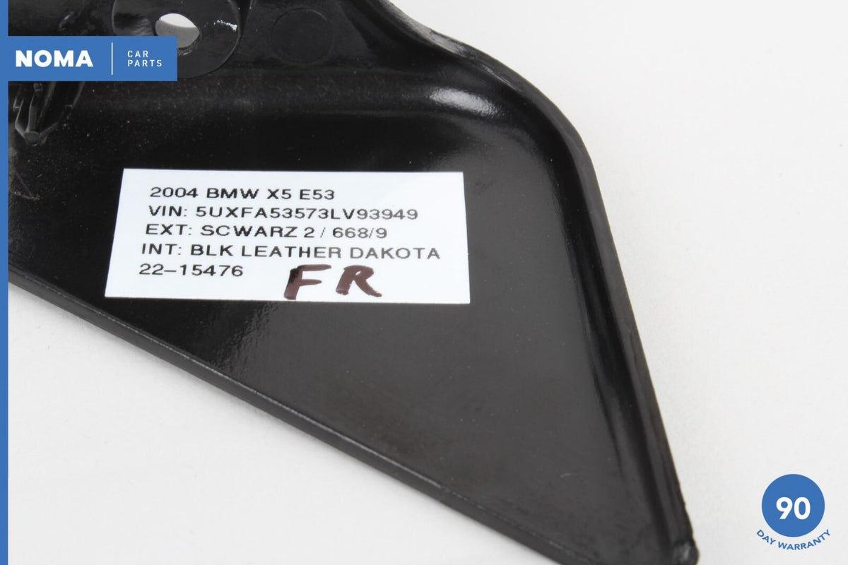 00-06 BMW X5 E53 Front Right Passenger Side Seat Inner Cover Trim Schwartz OEM - photo 6