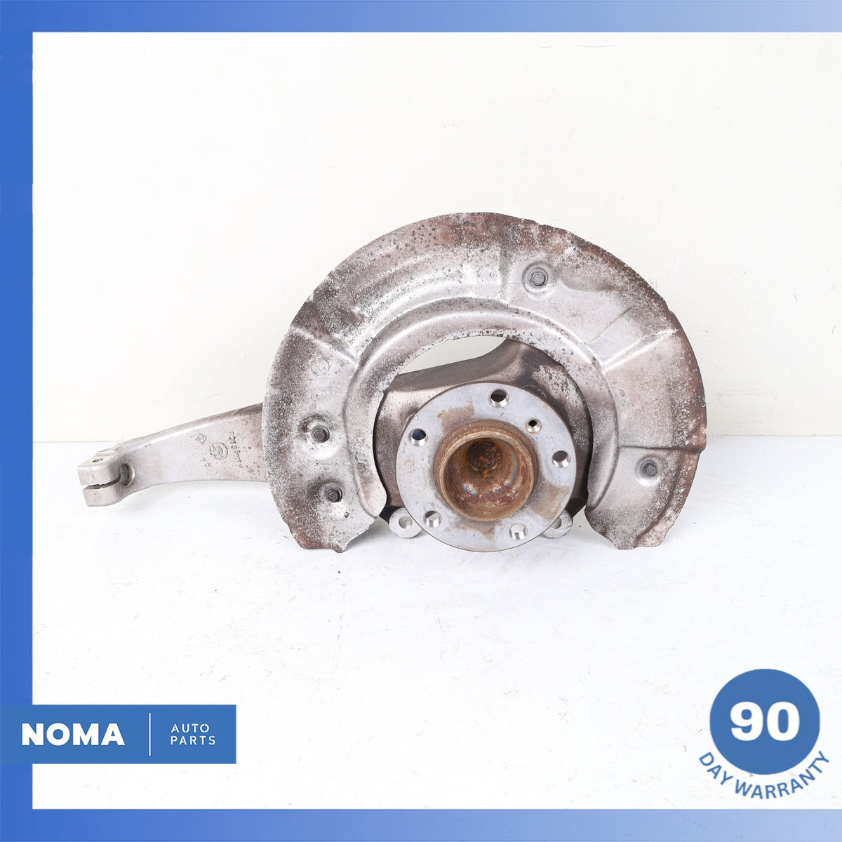 11-16 BMW F10 550i 640i Front Right Passenger Spindle Knuckle Hub w/ Shield OEM - photo 1
