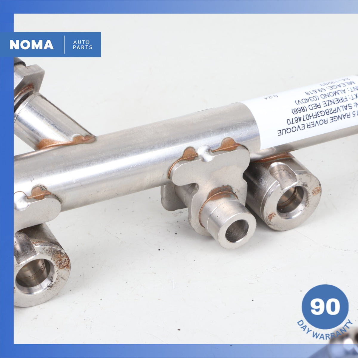 12-17 Range Rover Evoque L538 XF 2.0L Fuel Injector Rail Line Manifold OEM 59k - photo 5