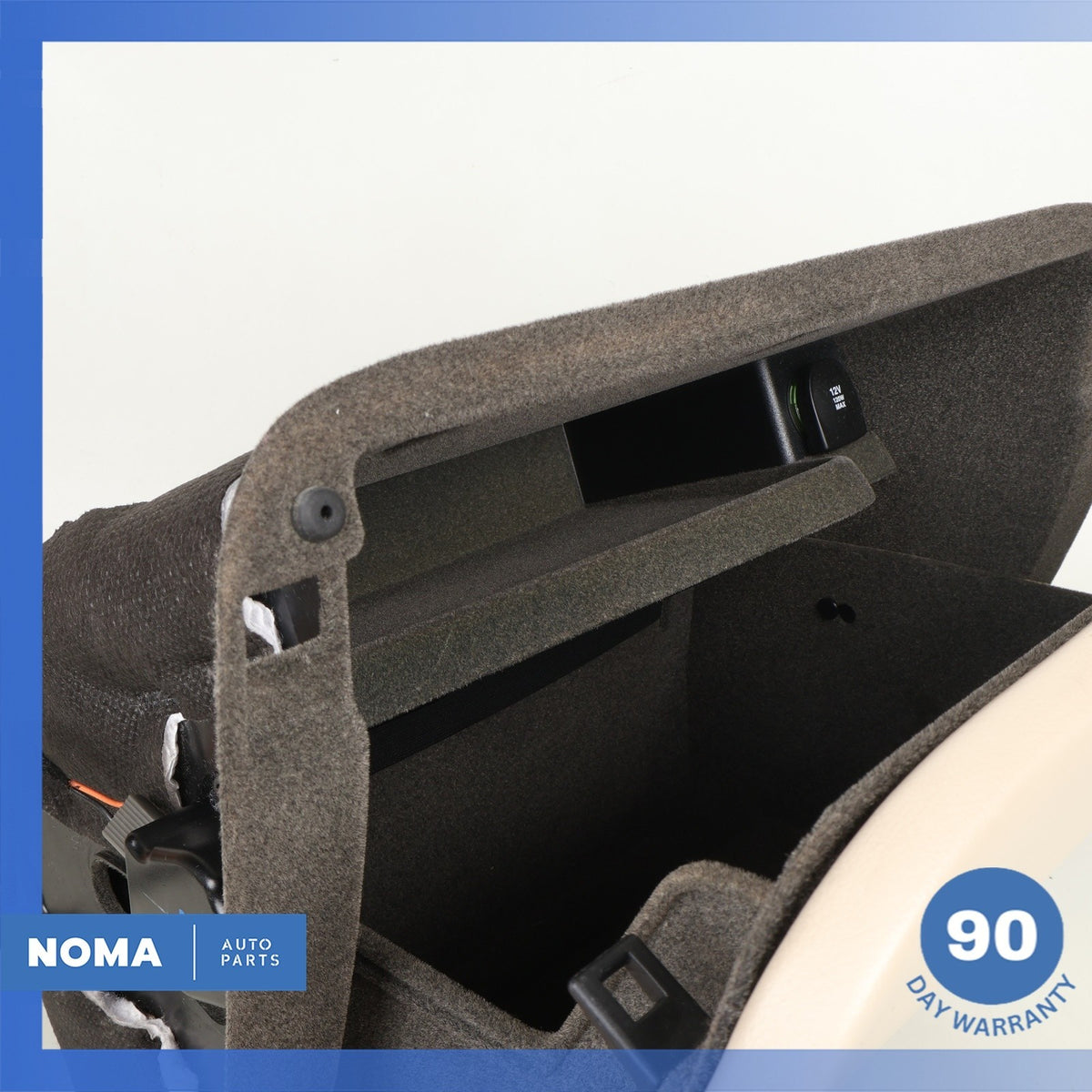 04-09 Jaguar X350 XJ8 XJR VDP Dashboard Glovebox Storage Compartment Beige OEM - photo 3