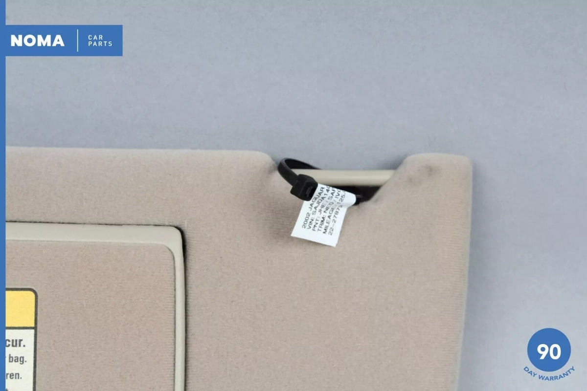 98-03 Jaguar X308 XJ8 XJR VDP Left Driver Side Sun Visor Shade Beige OEM - photo 9