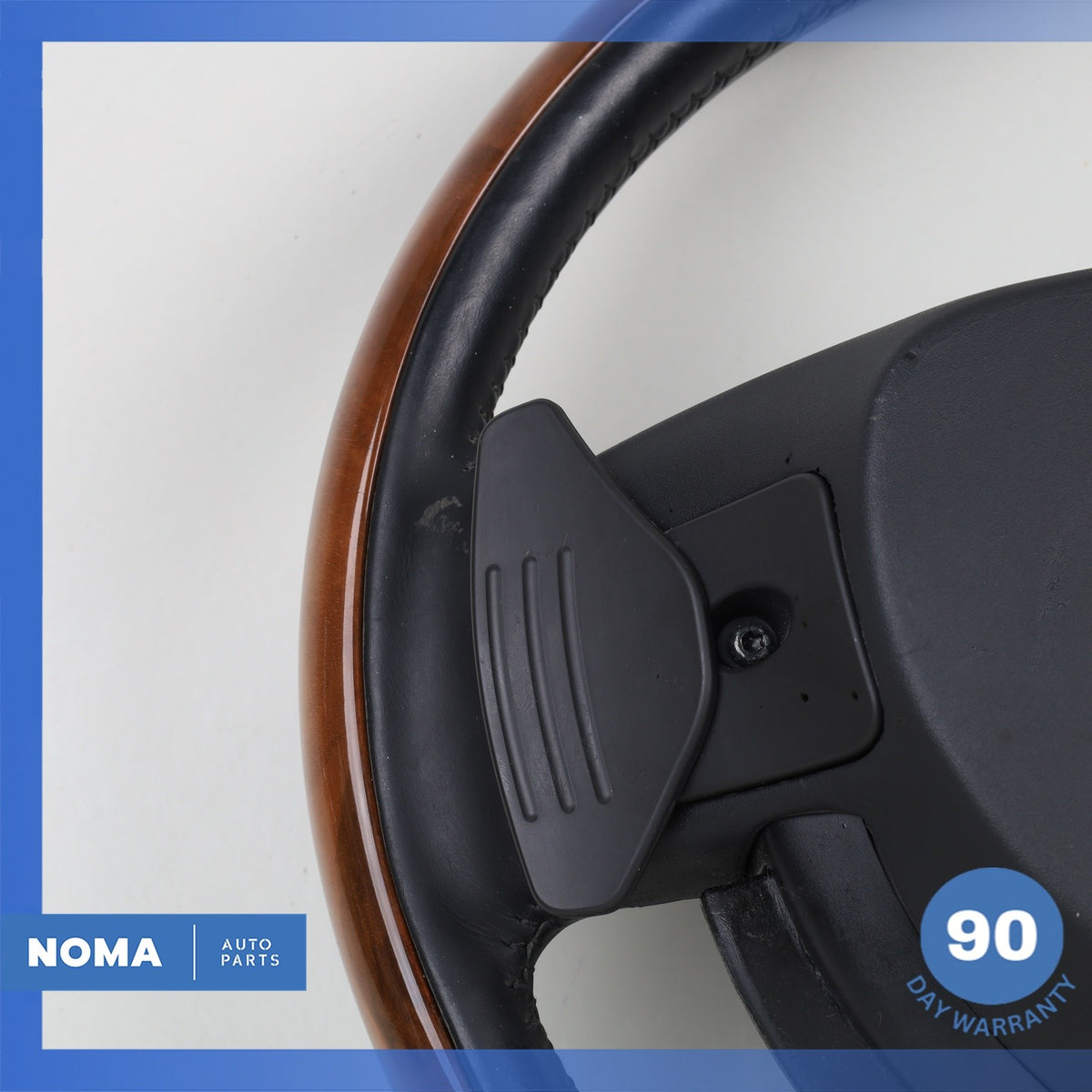 10-19 Jaguar X351 XJ XJL XJR Steering Wheel w/ Paddle Shifters Wood OEM - photo 13