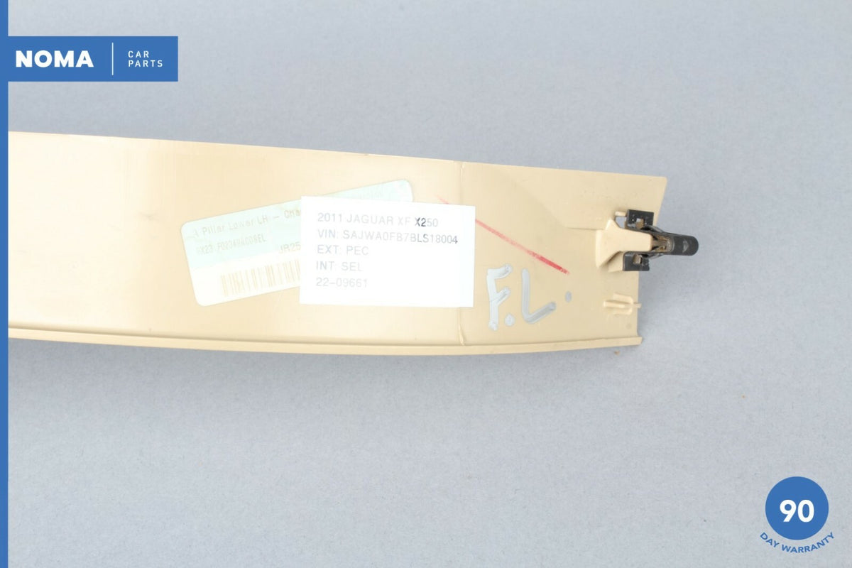 09-15 Jaguar XF XFR X250 Front Left Driver Side Lower Kick Panel Trim SEL OEM - photo 10