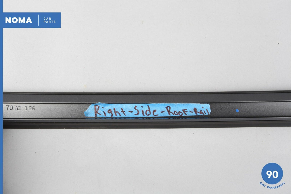 04-10 BMW 535xi E60 Sedan Right Passenger Side Outer Roof Rail Molding Gray OEM - photo 7